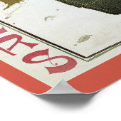 Vintages Jugendstil-Weihnachtsmagazin Poster (Ecke)