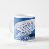 Vintages Jugendstil-Werbeplakat - Pfau Kaffeetasse (Vorderseite Links)