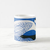 Vintages Jugendstil-Werbeplakat - Pfau Kaffeetasse (Mittel)