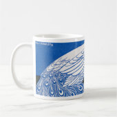 Vintages Jugendstil-Werbeplakat - Pfau Kaffeetasse (Links)