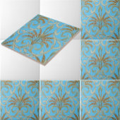 Vintages Jugendstil-Wheat-Muster Fliese