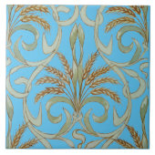 Vintages Jugendstil-Wheat-Muster Fliese (Vorderseite)