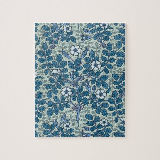 Vintages Jugendstil, Wilde Rose Blume im Garten Puzzle (Vertikal)