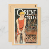 Vintages Jugendstilfahrrad Postkarte (Vorne/Hinten)
