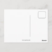 Vintages Jugendzeitschrift Juli Postkarte (Rückseite)