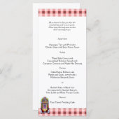 Vintages Jukebox-Hochzeitmenü der 50er Jahre Menükarte (Vorne/Hinten)