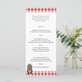 Vintages Jukebox-Hochzeitmenü der 50er Jahre Menükarte (Stehend Vorderseite)