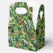 Vintages Jungtiermuster Geschenkschachtel (Geöffnet)