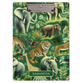 Vintages Jungtiermuster Klemmbrett (Vorderseite)