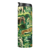 Vintages Jungtiermuster Thermosbecher (Nach rechts gedreht)