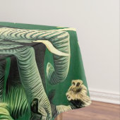 Vintages Jungtiermuster Tischdecke (Beispiel)