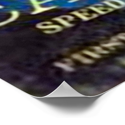 Vintages Kabelauto Poster (Ecke)