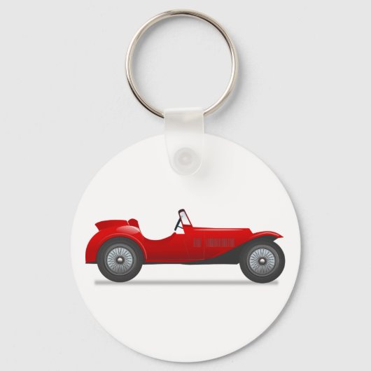 Vintages Kabriolett Schlüsselanhänger (Vorderseite)