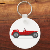 Vintages Kabriolett Schlüsselanhänger (Vorderseite)