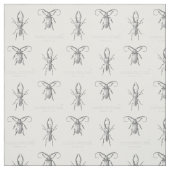 Vintages Käferillustrationsgewebe Stoff (Muster)