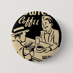 Vintages Kaffee-Geschäft Button