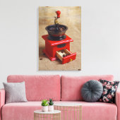 Vintages Kaffeemaschine Leinwanddruck (Insitu (Wohnzimmer))