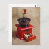 Vintages Kaffeemaschine Postkarte (Vorne/Hinten)