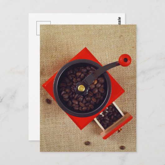 Vintages Kaffeemaschine Postkarte (Vorne/Hinten)