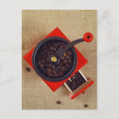 Vintages Kaffeemaschine Postkarte (Vorderseite)