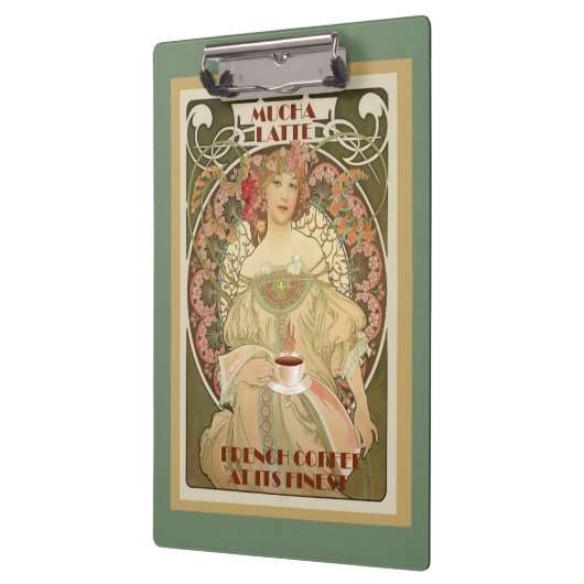 Vintages Kaffeepaket Klemmbrett (Links)