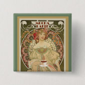 Vintages Kaffeeposter Button (Vorderseite)