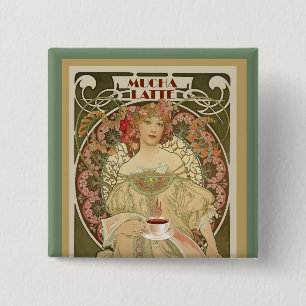 Vintages Kaffeeposter Button