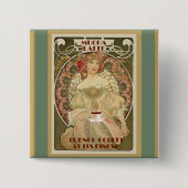 Vintages Kaffeeposter Button (Vorderseite)