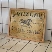 Vintages Kaffeeposter für Entkundung oder Collage Poster