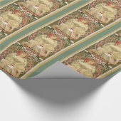 Vintages Kaffeeposter Geschenkpapier (Ecke)