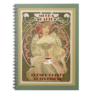 Vintages Kaffeeposter Notizblock