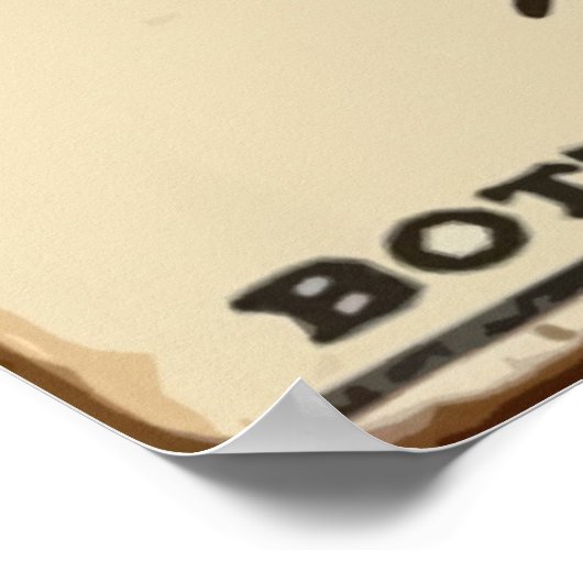 Vintages Kaffeeposter Poster (Ecke)