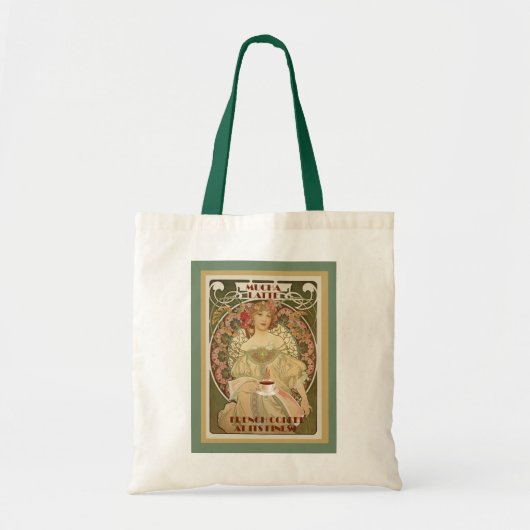 Vintages Kaffeeposter Tragetasche (Vorne)