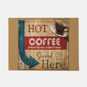 Vintages Kaffeezeichen Fußmatte (Vorderseite)