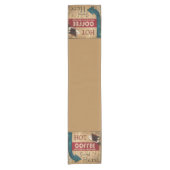 Vintages Kaffeezeichen Kurzer Tischläufer (Vorderseite)