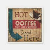 Vintages Kaffeezeichen Serviette (Vorderseite)