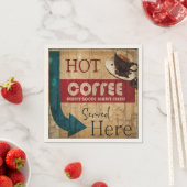 Vintages Kaffeezeichen Serviette (Beispiel)