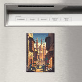 Vintages Kairo Ägypten Magnet (In Situ (Geschirrspüler))