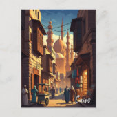 Vintages Kairo Ägypten Postkarte (Vorderseite)