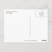 Vintages Kairo, Ägypten Reisewerbung Postkarte (Rückseite)