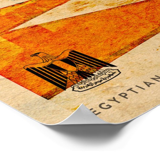 Vintages Kairo-Reiseplakat Poster (Ecke)