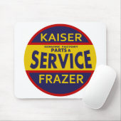 Vintages Kaiser-Frazer-Dienstzeichen rot/blau Mousepad (Mit Mouse)