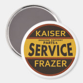 Vintages Kaiser-Frazer-Servicezeichen Magnet (Vorderseite/Rückseite)