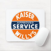 Vintages Kaiser Willys Service-Zeichen Mousepad (Mit Mouse)