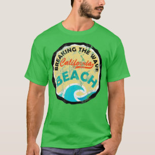 Vintages Kalifornien bricht die Welle T-Shirt