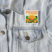 Vintages Kalifornien Button (Beispiel)