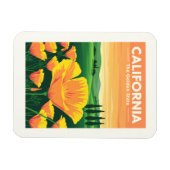 Vintages Kalifornien Magnet (Horizontal)