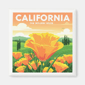 Vintages Kalifornien Magnet (Vorne)