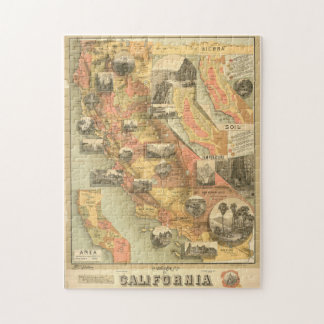 Vintages Kalifornien-Puzzle Puzzle