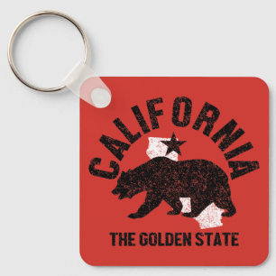 Vintages Kalifornien Schlüsselanhänger